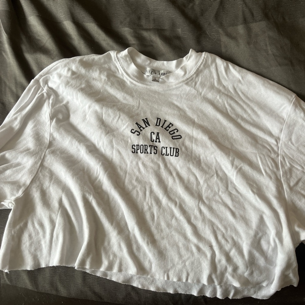 Cropped white long sleeve Fitz and Eddie/Pacson